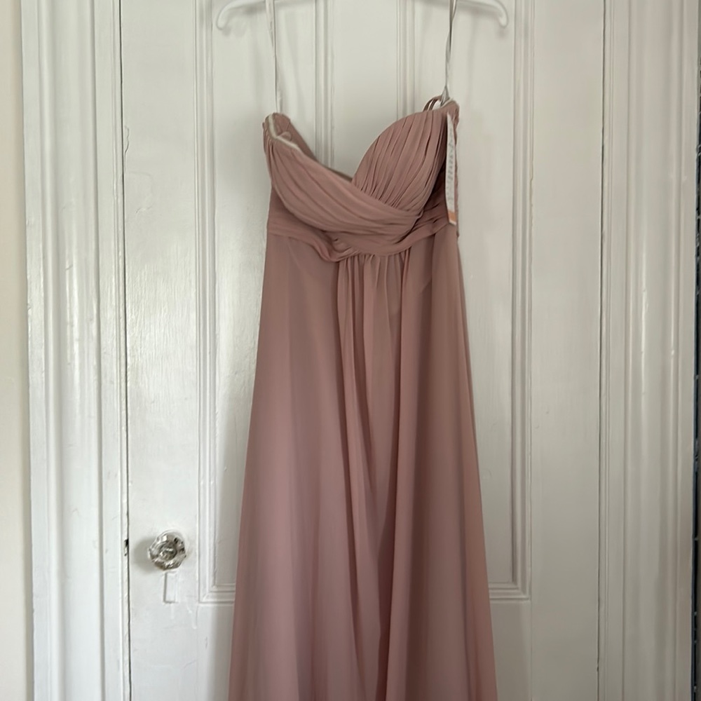 Bill Levkoff Bridesmaid Dress Size 10 NWT Color: Frost Rose